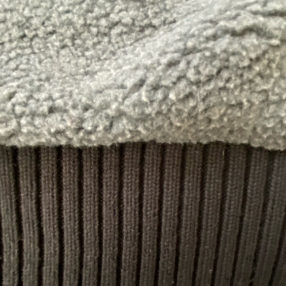 Emanuel Ungaro Mens Thick Fleece Lined Black Cotton Zip Up Sweater Coat. Sz M - Picture 7 of 14